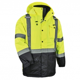 Ergodyne GloWear 8384 Type R Class 3 Thermal Parka - Yellow/Lime