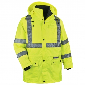 Ergodyne GloWear 8385 Type R Class 3 4-In-1 Jacket - Yellow/Lime