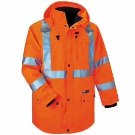 Ergodyne GloWear 8385 Type R Class 3 4-in-1 Jacket - Orange