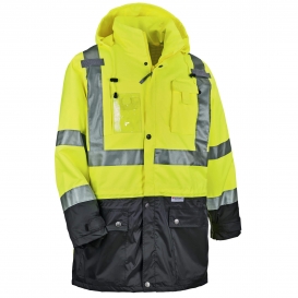 Ergodyne GloWear 8386 Type R Class 3 Outer Shell Jacket - Yellow/Lime