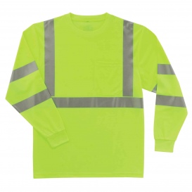 Ergodyne GloWear 8391 Type R Class 3 Long Sleeve Safety Shirt - Yellow/Lime
