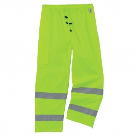 Ergodyne GloWear 8915 Class E Breathable Rain Pants - Yellow/Lime