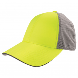 Ergodyne GloWear 8931 Hi-Vis Reflective Stretch-Fit Hat - Hi-Vis Lime/Blank