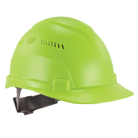 Ergodyne Skullerz 8966 Cap-Style Lightweight Hard Hat Vented - Ratchet Suspension - Lime