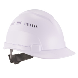 Ergodyne Skullerz 8966 Cap-Style Lightweight Hard Hat Vented - Ratchet Suspension - White