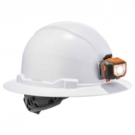 Ergodyne Skullerz 8971LED Full Brim Hard Hat with LED Light - Ratchet Suspension
