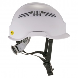 Ergodyne Skullerz 8975 Cap Style Vented Hard Hat with MIPS Technology - Ratchet Suspension - White