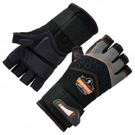 Ergodyne ProFlex 910 Half-Finger Impact Gloves + Wrist Support