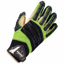 Ergodyne ProFlex 924LTR Leather-Reinforced Hybrid Dorsal Impact-Reducing Glove