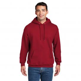 Hanes F170 Ultimate Cotton Pullover Hooded Sweatshirt - Deep Red