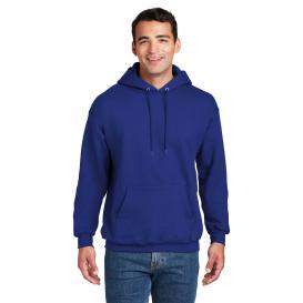 Hanes F170 Ultimate Cotton Pullover Hooded Sweatshirt - Deep Royal