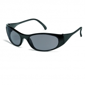 Crews F2112 Frostbite 2 Safety Glasses - Black Frame - Gray Lens
