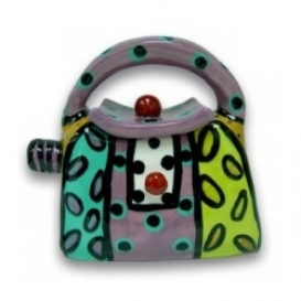 Striped Purse Teapot