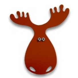 Moose Pin - Orange