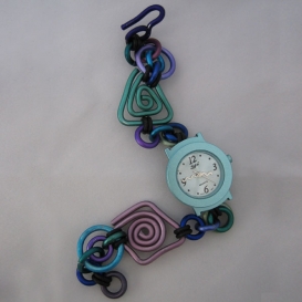 Turquoise Round Face Watch