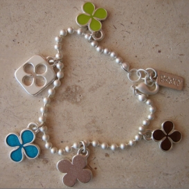 Chance Bracelet - Lime Brown & Blue