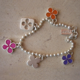 Chance Bracelet - Purple Orange & Fuchsia
