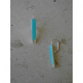 Power Earrings - Aqua