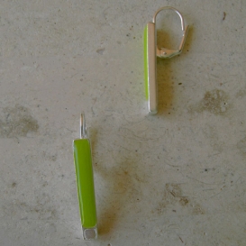 Power Earrings - Lime