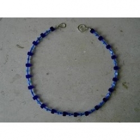 Cube Necklace - Indigo