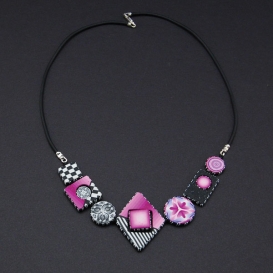 Fidget Necklace - Pink and Purple