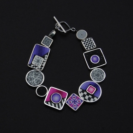 Twirl Bracelet - Pink and Purple