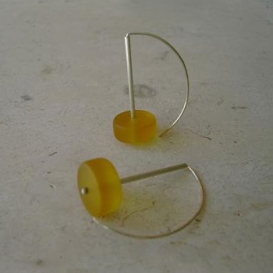 Medium Drop Earrings - Amber