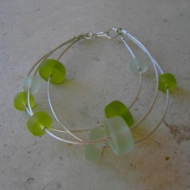 Multi-Strand Bracelet - Shades of Green
