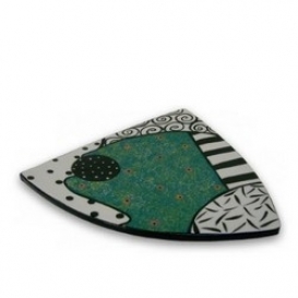 Green Footed Triangle Plate