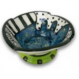 Individual Salad - Ice Cream Bowl - Blue