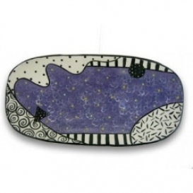 Purple Oval Bowl