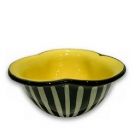 Small Trifoil Bowl - Bright Yellow