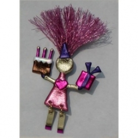 Birthday Girl Wild Woman Pin