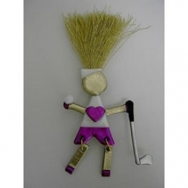 Golfer Wild Woman Pin
