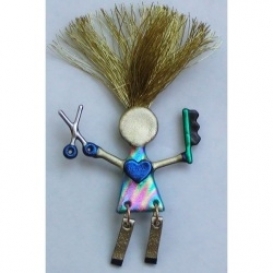 Hairstylist Wild Woman Pin