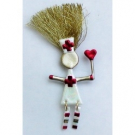 Nurse Wild Woman Pin