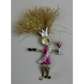 Party Girl Wild Woman Pin