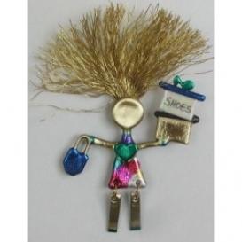 Shoe Collector Wild Woman Pin