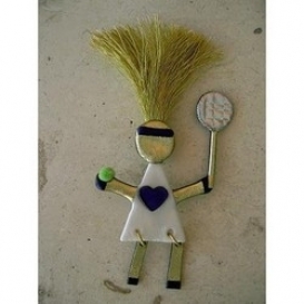 Tennis Wild Woman Pin