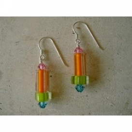 Jumble Earrings - Orange