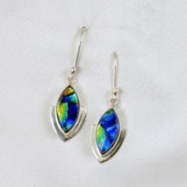 Sterling Silver Almond Wire Earrings - Buzz