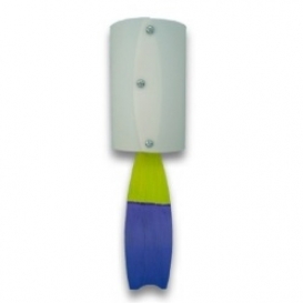 Post Lamp - Purple and Green