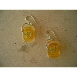 Goldleaf Earrings - Peach