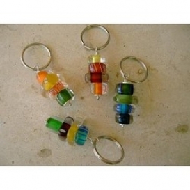 Glass Bead Keyring