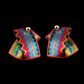 Post Earrings - Vibrant Carnival