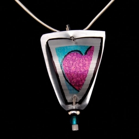 Pendant Necklace - Triangle Heart