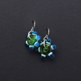 Transparent Spiked Earrings