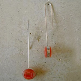 Daddy Long Leg Earrings - Tangerine