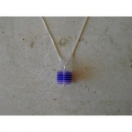 Lucite Cube Choker - Purple