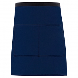 Fame CME28 City Market Everyday Half Bistro Apron - Navy